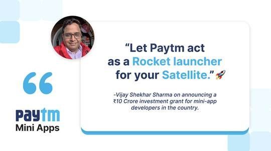 Paytm Mini App Developer Conference: Together towards the next Digital Revolution, announcing our ₹10 Crore grant