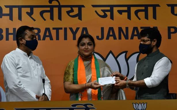 Kushboo quits Cong to join BJP, says nation needs Modi