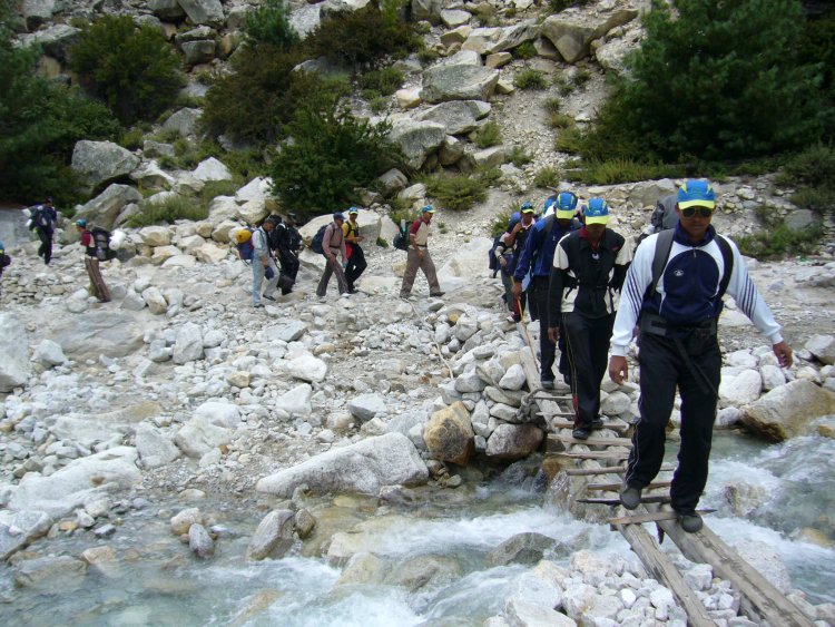 Mountaineers trek to unexplored lake in Uttarakhand