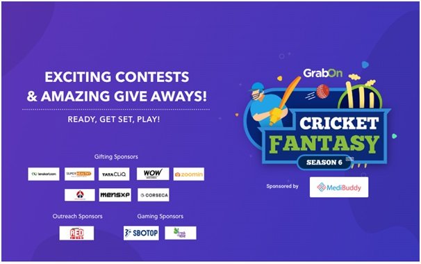 GrabOn Brings Cricket Fantasy League in Association with MediBuddy, TataCliq, and RedFM