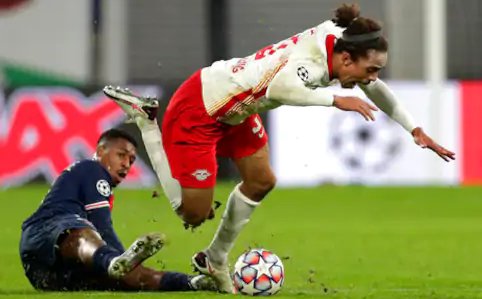 Leipzig rallies to win 2-1, PSG ends with 9 players