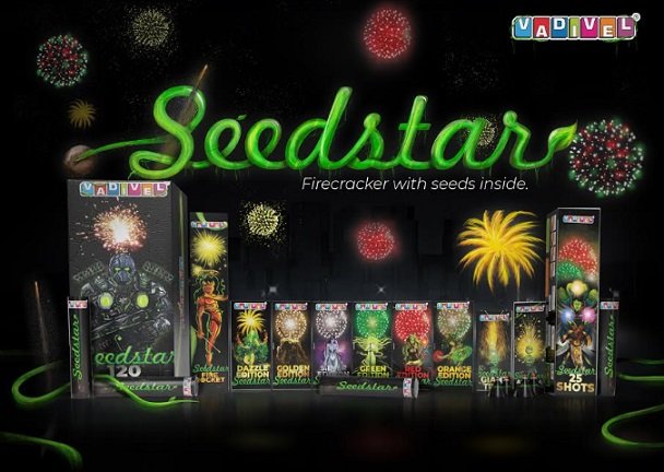 Vadivel Pyrotechs Launches 'Seedstar' Firecrackers with Seeds Inside