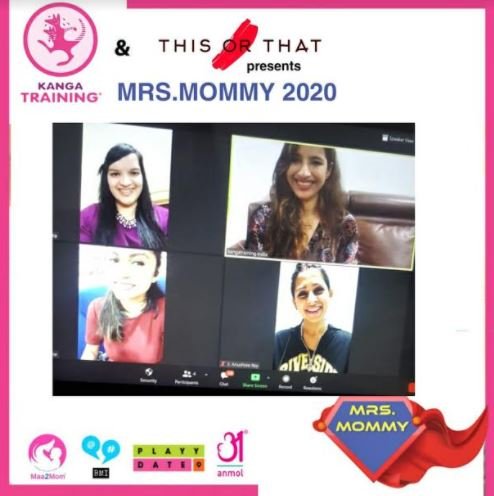 Kangafest India Successfully Organised First Virtual Edition of 'Mrs. Mommy 2020'
