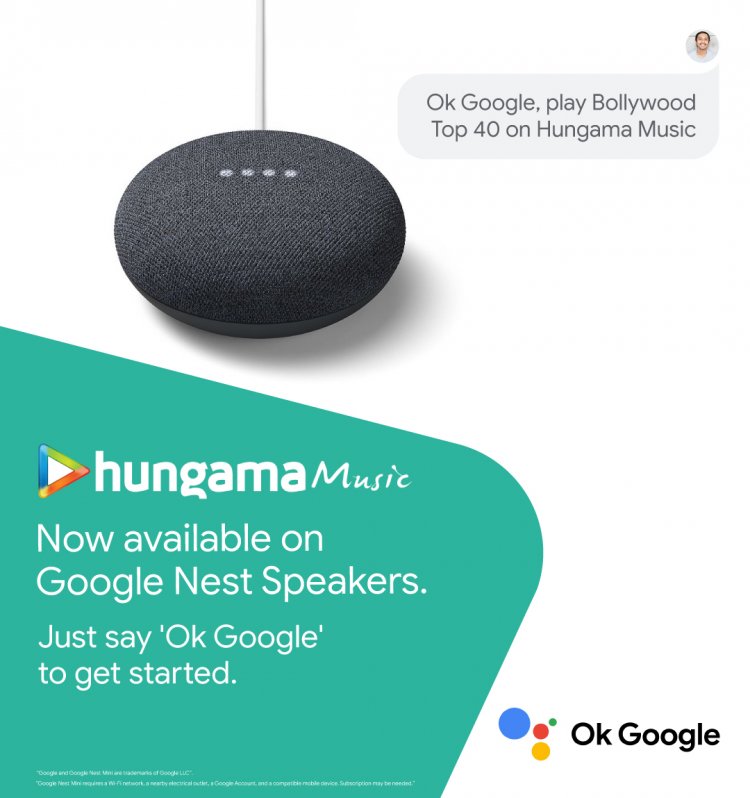 Now use your voice to play songs from Hungama Music on Google Assistant