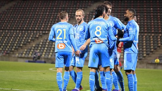 Marseille beats Nimes 2-0 to move to 2nd in French league