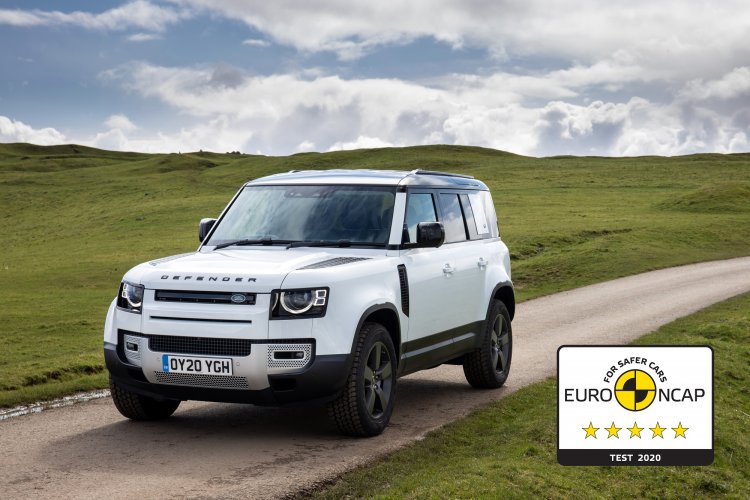 Five-Star Euro NCAP Safety Rating for Award-Winning New Land Rover Defender 110