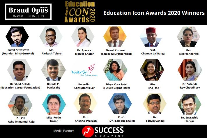 Brand Opus India Announces the Winners of Education Icon Awards - 2020