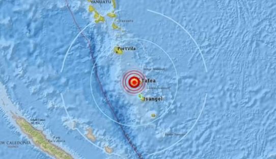 6.1 magnitude earthquake hits Isangel, Vanuatu