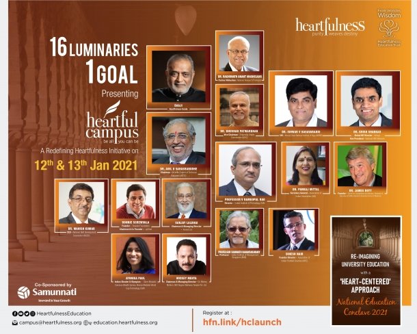 Heartfulness Institute to host the National Education Conclave 2021 on 12th and 13th January 2021