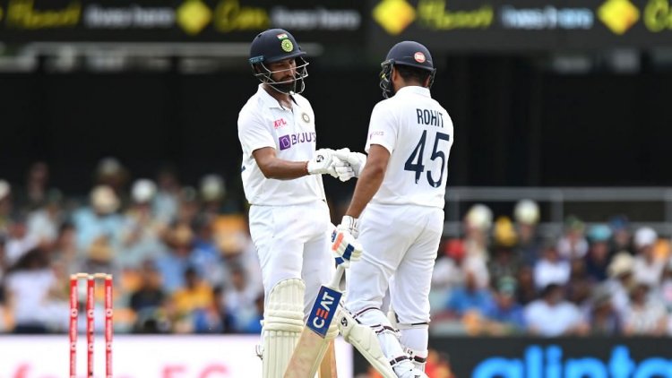 Cautious India lose Gill, Rohit to reach 62/2 at tea, Australia score 369 in 1st innings