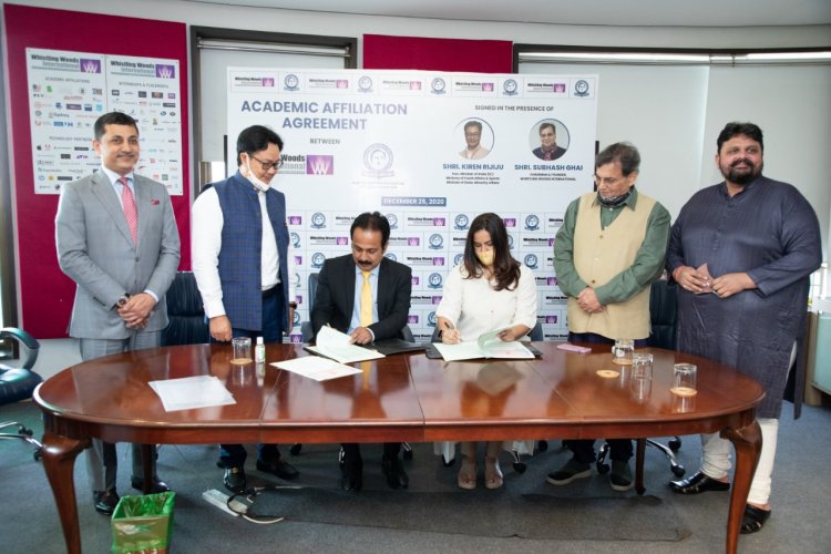 Whistling Woods International Signs Affiliation Agreement with Rajiv Gandhi National Institute of Youth Development, MoYAS, GoI