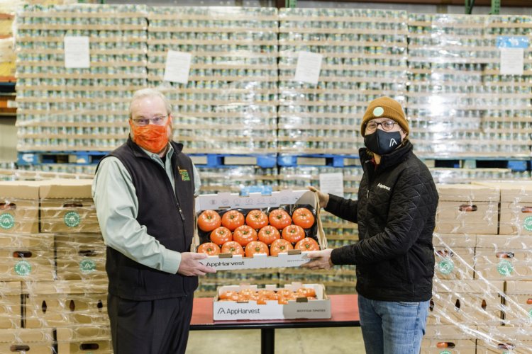 AppHarvest Makes Initial Donation of 2,500 Pounds of Tomatoes to God’s Pantry Food Bank