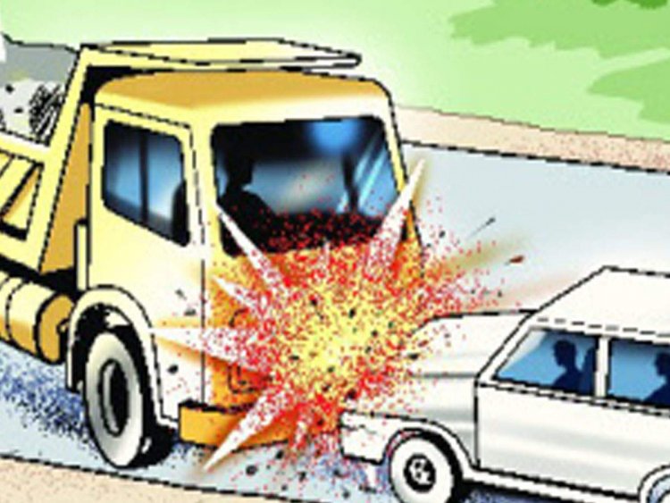 Three killed as car collides with truck in UP