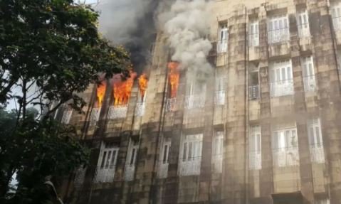 Fire breaks out at Scindia House in Mumbai